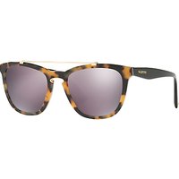 Valentino VA4002 Square Sunglasses - Black Havana/Mirror Lilac