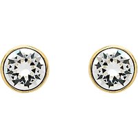 Melissa Odabash Swarovski Crystal Stud Earrings - Gold/Clear