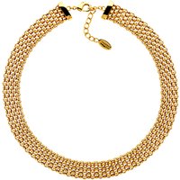 Finesse Chunky Mesh Collar Necklace - Gold