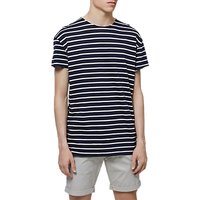 Selected Homme Pure Short Sleeve Striped T-Shirt - Dark Sapphire