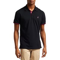 Thomas Pink Brandon Plain Polo Shirt - Black/Pink