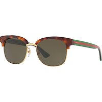 Gucci GG0056S Oval Sunglasses - Tortoise Multi/Grey