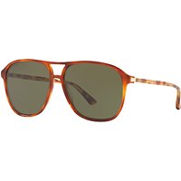 Gucci GG0016S Aviator Sunglasses - Tortoise/Grey