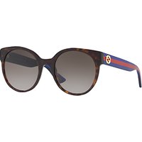 Gucci GG0035S Oval Sunglasses - Tortoise Multi/Grey Gradient