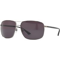 Gucci GG0065SK Rectangular Sunglasses - Silver/Black