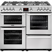 Belling Cookcentre 100G Gas Range Cooker - Stainless Steel