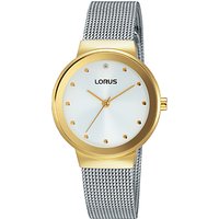 Lorus Women's Mesh Bracelet Strap Watch - Silver/Gold