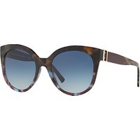 Burberry BE4243 Cat's Eye Sunglasses - Tortoise/Blue Gradient