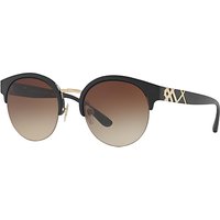 Burberry BE4241 Round Sunglasses - Black/Brown Gradient