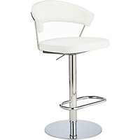 Calligaris New York Adjustable Gas Lift Bar Chair - White