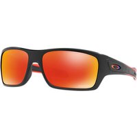 Oakley OO9263 Turbine Rectangular Sunglasses - Matte Black/Mirror Red