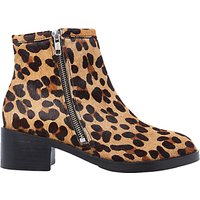 Air & Grace Coachella Block Heeled Ankle Boots - Leopard