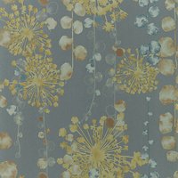 Harlequin Moku Wallpaper - Graphite / Mustard 111650