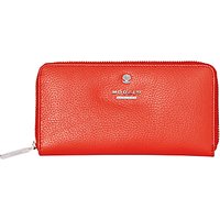 Modalu Pippa Leather Zip Around Wallet Purse - Orange