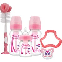 Dr Brown's Options Natural Flow Baby Bottle Gift Set - Pink