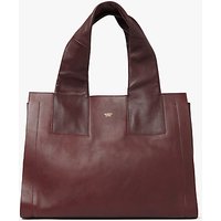 Modern Rarity Carmenere Leather Tote Bag - Burgundy