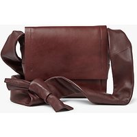 Modern Rarity Carmenere Leather Across Body Bag - Burgundy