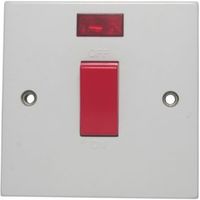 Propower 45A Double Pole White Switch - 5060038169587