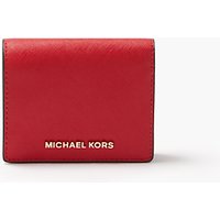MICHAEL Michael Kors Jet Set Travel Leather Flap Card Holder - Bright Red