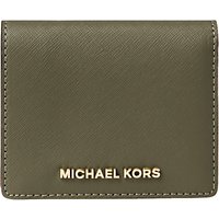 MICHAEL Michael Kors Jet Set Travel Leather Flap Card Holder - Olive