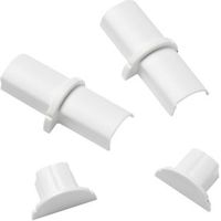 D-Line ABS Plastic White Trunking Accessories (W)16mm Pack Of 4 - 5060125596265