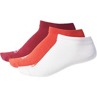 Adidas Performance No-Show Thin Socks, Pack Of 3 - Red/White