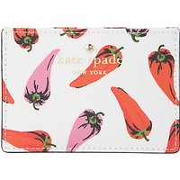 Kate Spade New York Cedar Street Leather Card Holder - Pepper Print