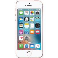 Apple IPhone SE, IOS 10, 4, 4G LTE, SIM Free, 32GB - Rose Gold