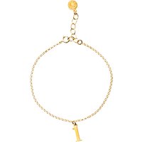 Dogeared 14ct Gold Plated Sterling Silver Love Letter Chain Bracelet - L