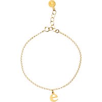 Dogeared 14ct Gold Plated Sterling Silver Love Letter Chain Bracelet - E