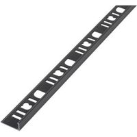 Diall Gun Metal Aluminium T Shaped Dividing Tile Profile - 3663602912378