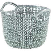 Curver Knit Collection Misty Blue 3L Plastic Storage Basket - 3253923701012