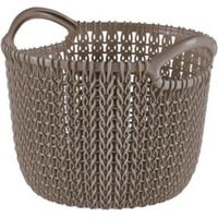 Curver Knit Collection Harvest Brown 3L Plastic Storage Basket - 3253923701029