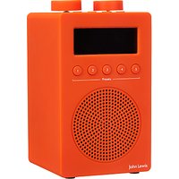 John Lewis Spectrum Solo DAB+/FM Digital Radio - Burnt Orange