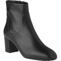 L.K. Bennett Simi Block Heeled Ankle Boots - Black Leather