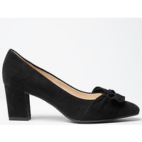 Peter Kaiser Gesina Bow Block Heeled Court Shoes - Black