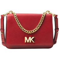 MICHAEL Michael Kors Mott Leather Large Shoulder Bag - Bright Red