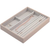 Stackers Classic Ring & Bracelet Section Jewellery Box - Blush Pink