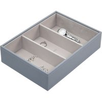 Stackers Deep Jewellery 3-section Tray - Dusky Blue