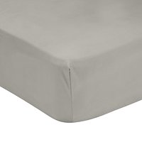 House By John Lewis Cotton Rich Fitted Sheet - Storm