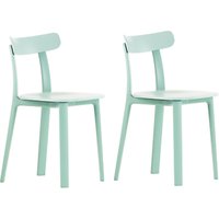 Vitra All Plastic Chair, Set Of 2 - Ice Grey