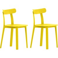 Vitra All Plastic Chair, Set Of 2 - Buttercup