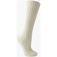 John Lewis Cashmere Bed Socks, One Size - Cream