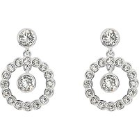 Ted Baker Corali Concentric Swarovski Crystal Drop Earrings - Silver