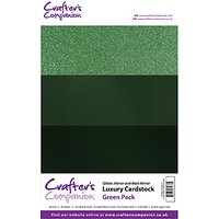Crafter's Companion Luxury Cardstock, Pack Of 30 - Green