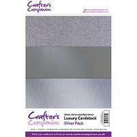 Crafter's Companion Luxury Cardstock, Pack Of 30 - Silver