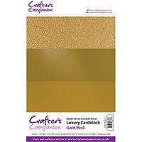 Crafter's Companion Luxury Cardstock, Pack Of 30 - Gold