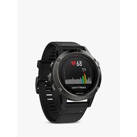 Garmin Fēnix 5 GPS Multisport Watch, Black/Grey - Black