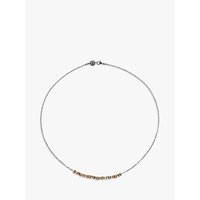 Dower & Hall Sterling Silver Nugget Nomad Row Necklace - Multi