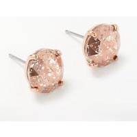 Kate Spade New York Round Stud Earrings - Rose Gold/Pink Glitter